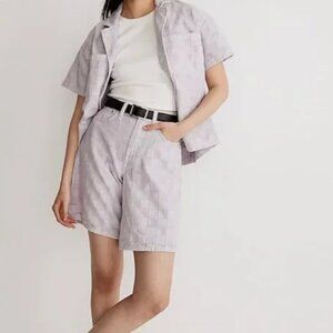 Madewell Lavender Denim Shorts